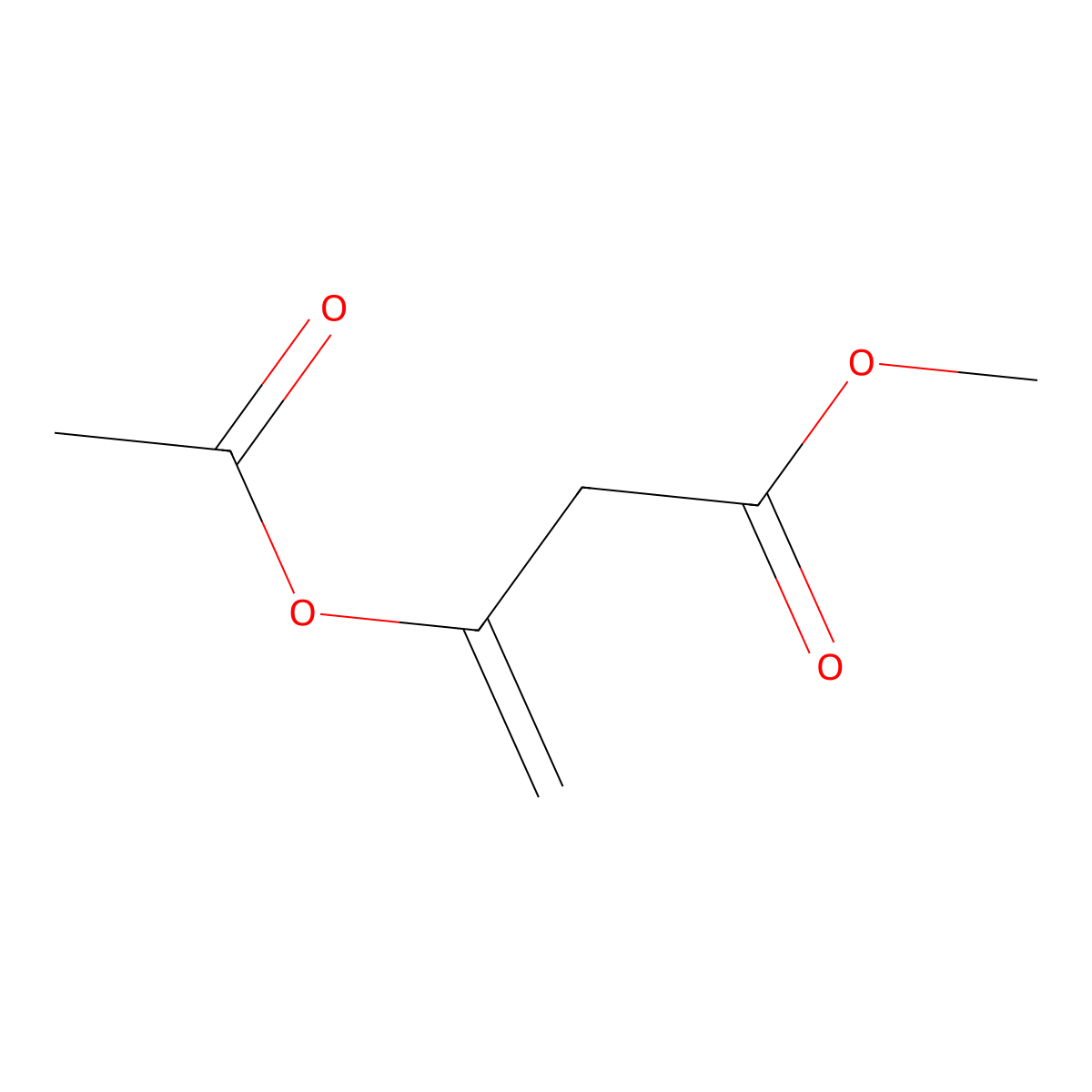 3-Butenoic acid, 3-(acetyloxy)-, methyl ester molecular structure, CAS 4525-23-9