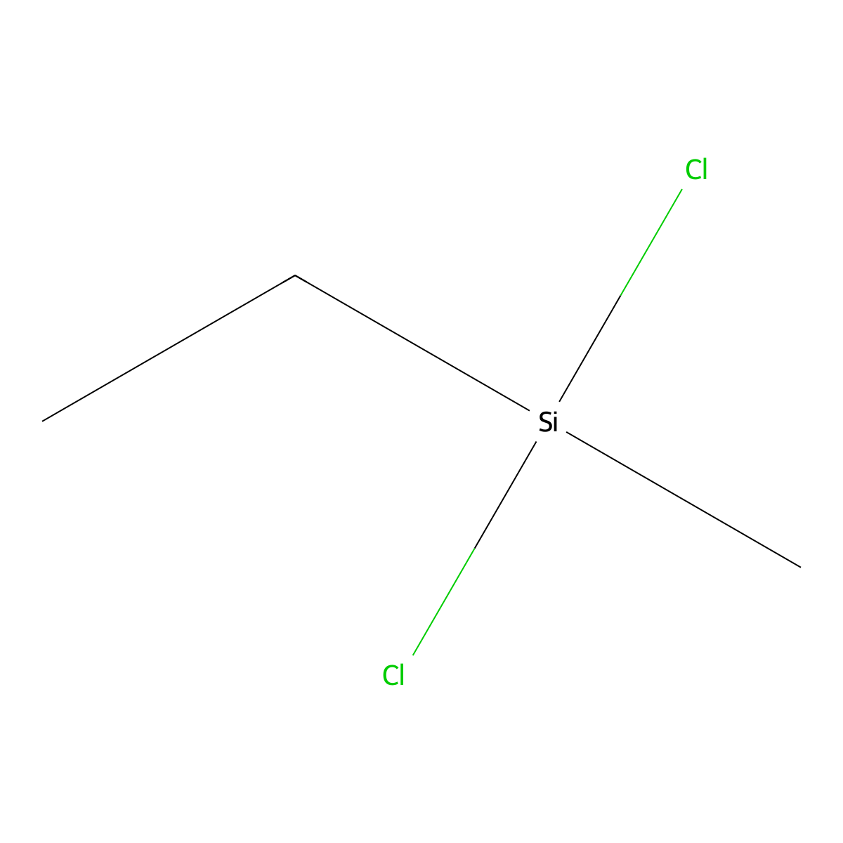 Methylethyldichlorosilane molecular structure, CAS 4525-44-4