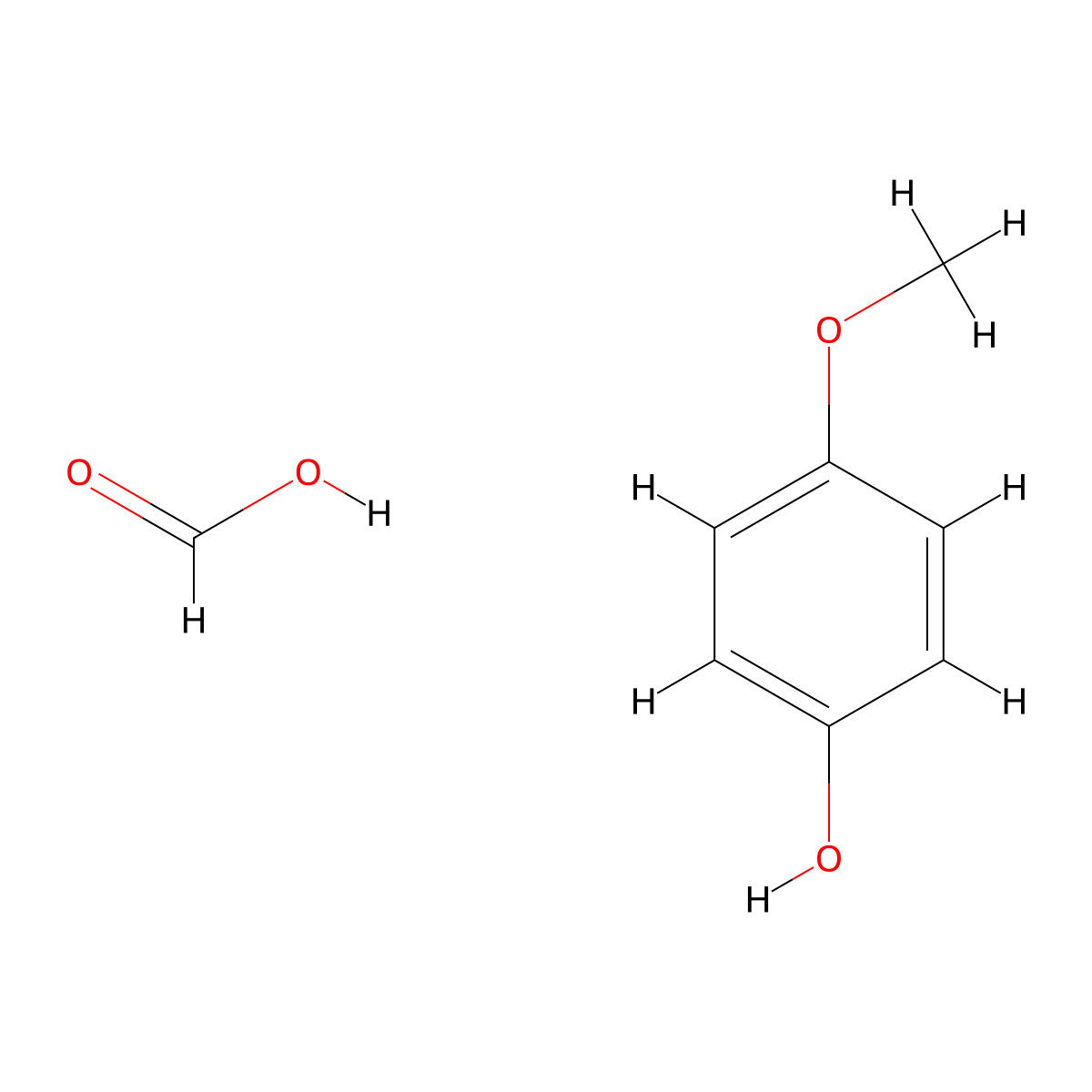 Phenol, 4-methoxy-, formate molecular structure, CAS 4525-64-8