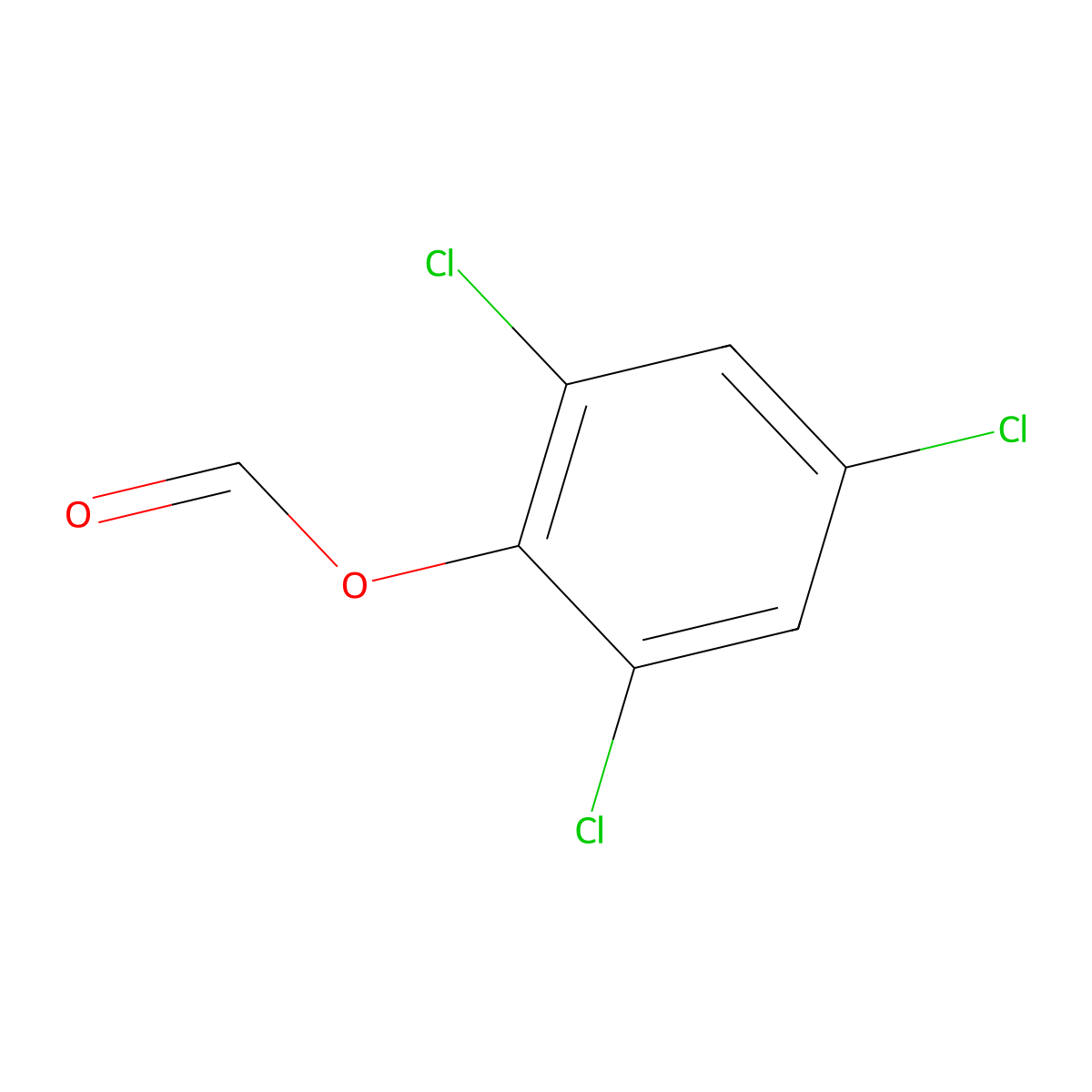 2,4,6-Trichlorophenyl formate molecular structure, CAS 4525-65-9