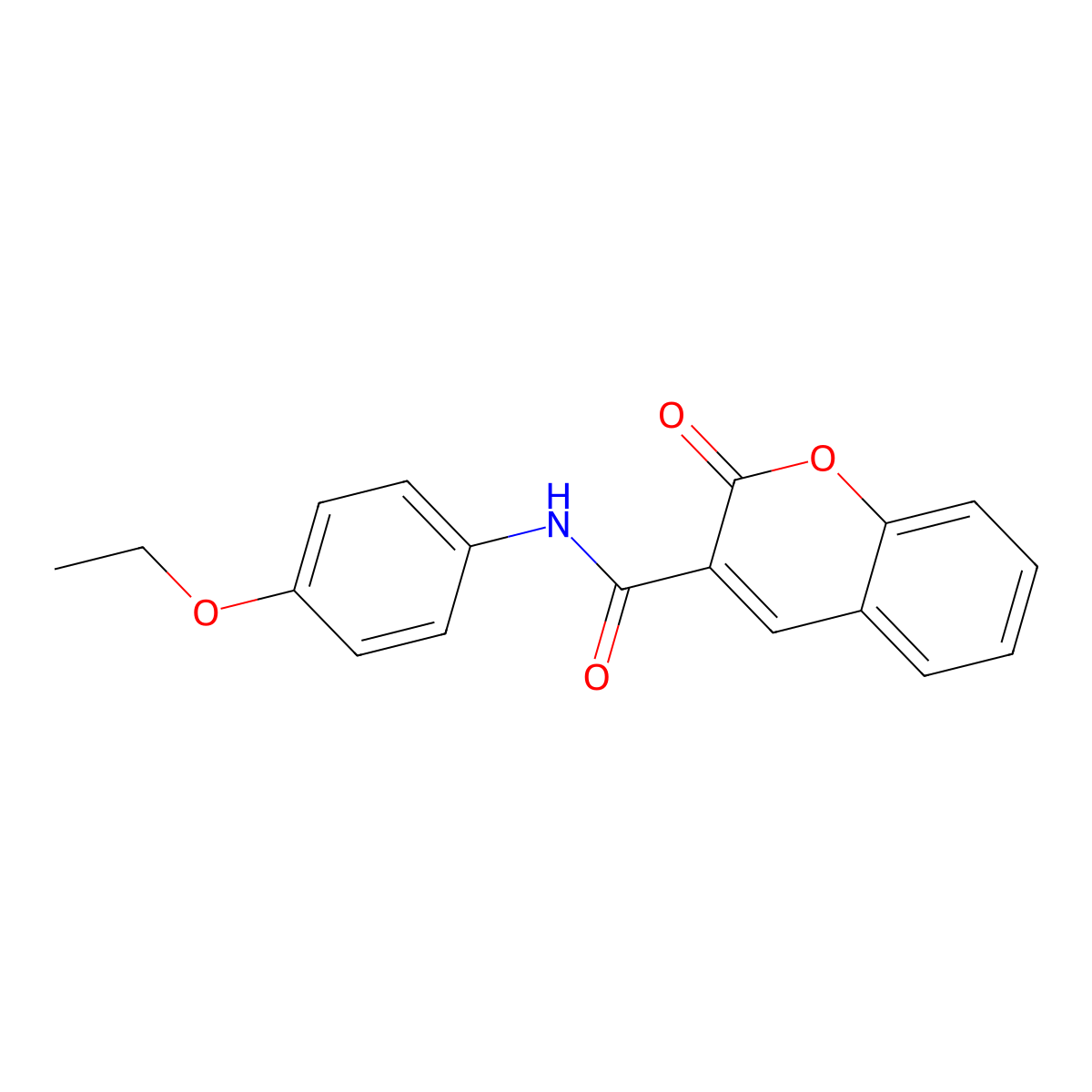 N-(4-ethoxyphenyl)-2-oxo-2H-chromene-3-carboxamide molecular structure, CAS 4527-55-3