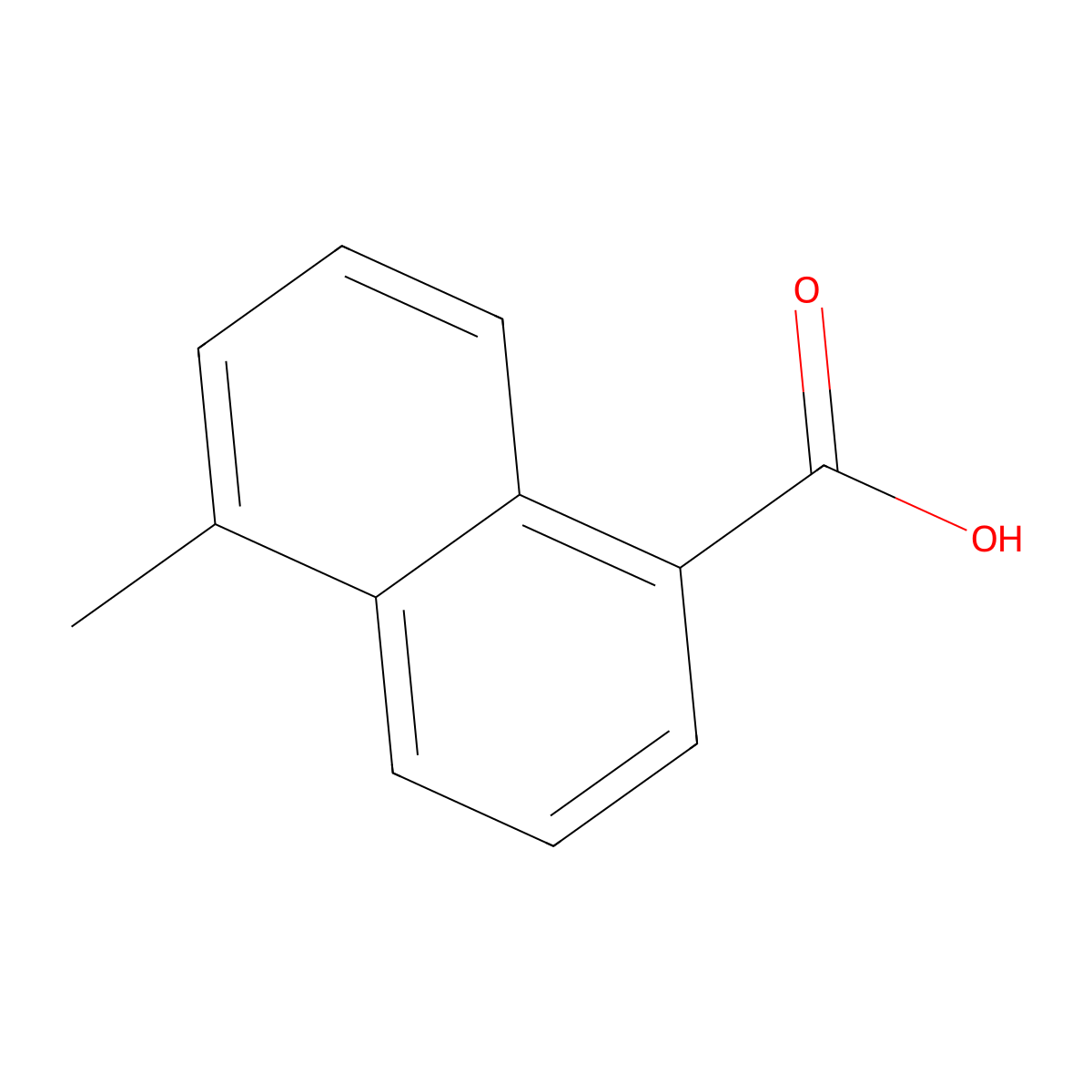 5-Methylnaphthalene-1-carboxylic acid molecular structure, CAS 4527-60-0