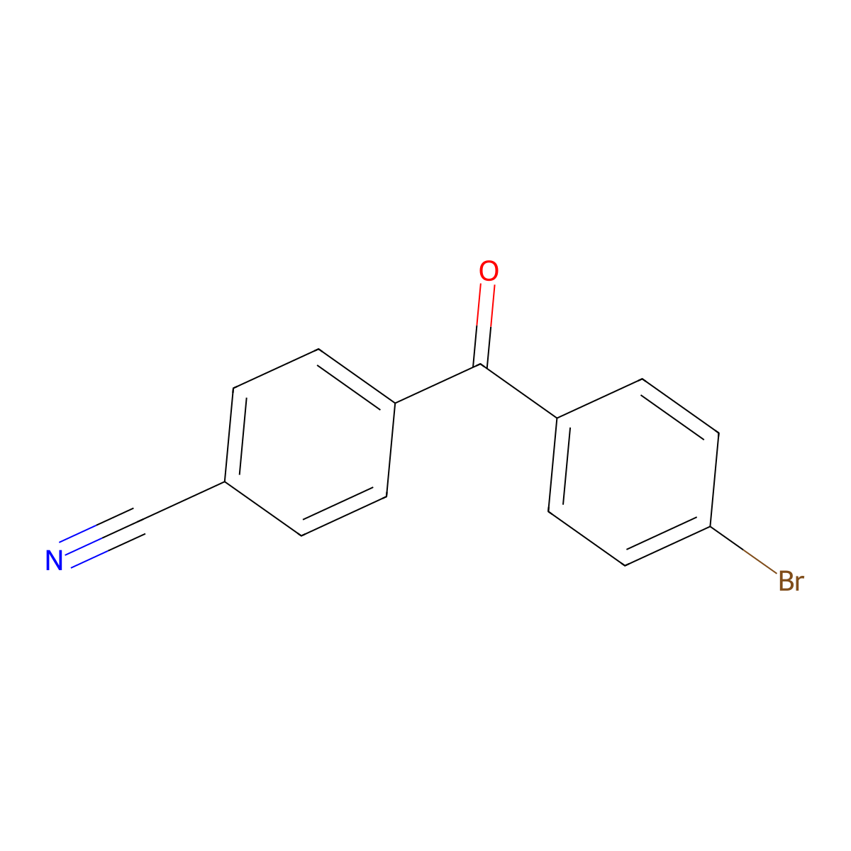 4-(4-Bromobenzoyl)benzonitrile molecular structure, CAS 452929-54-3