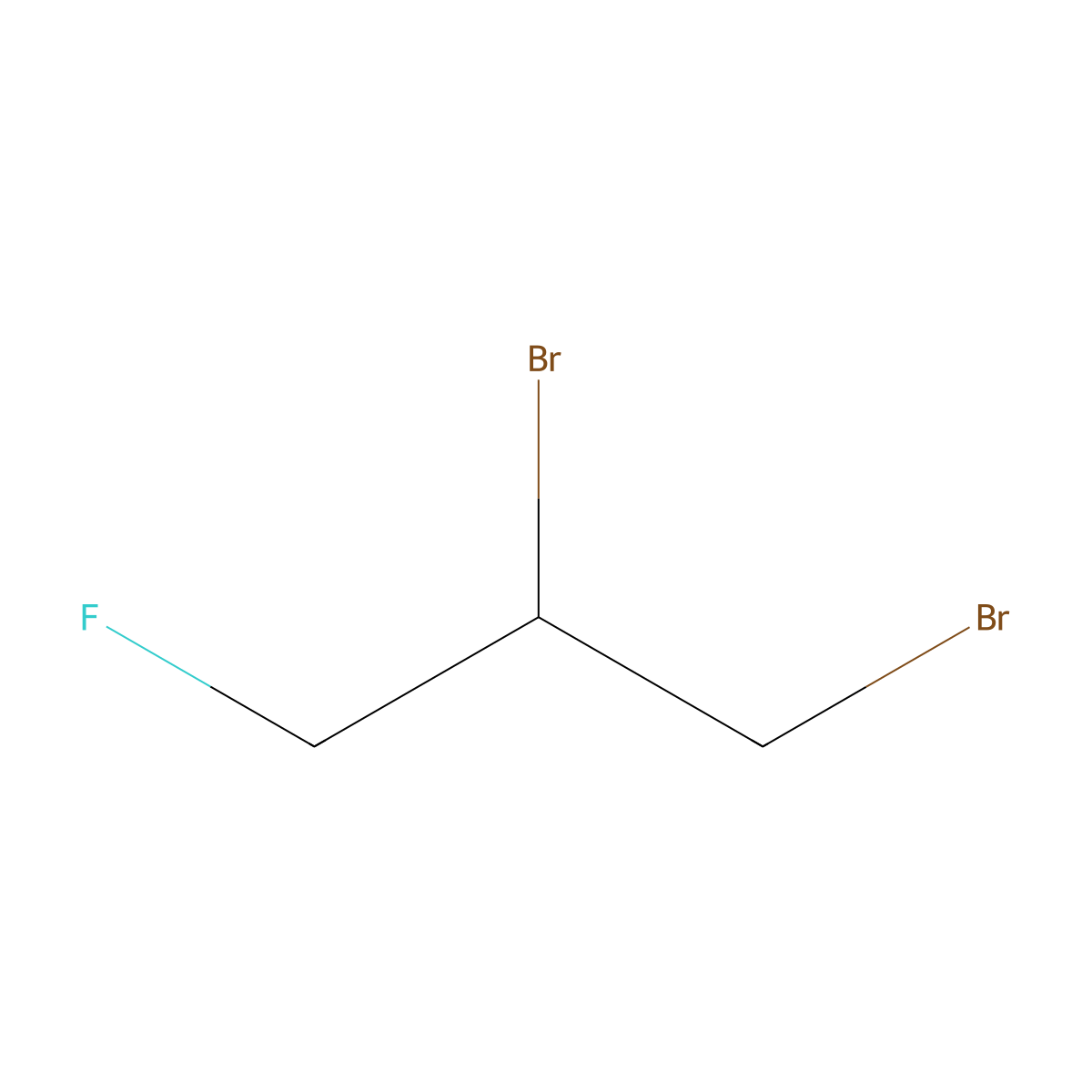 1,2-Dibromo-3-fluoropropane molecular structure, CAS 453-00-9