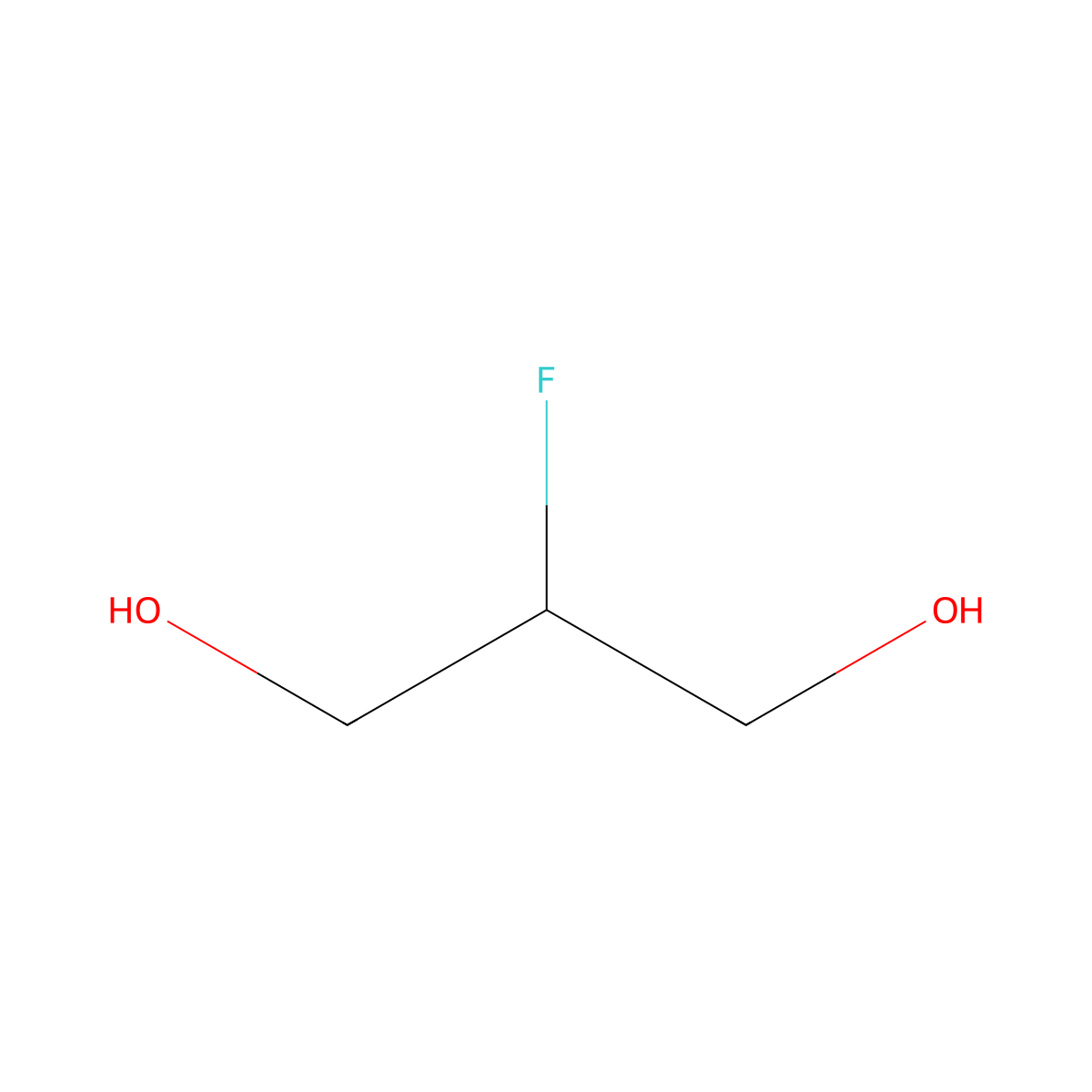 2-Fluoro-1,3-propanediol molecular structure, CAS 453-09-8