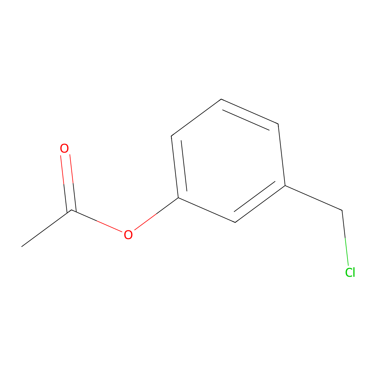 3-(Chloromethyl)phenyl acetate molecular structure, CAS 4530-44-3