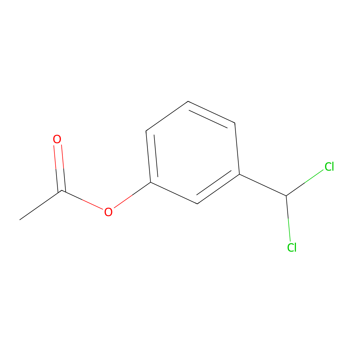 3-(Dichloromethyl)phenyl Acetate molecular structure, CAS 4530-45-4