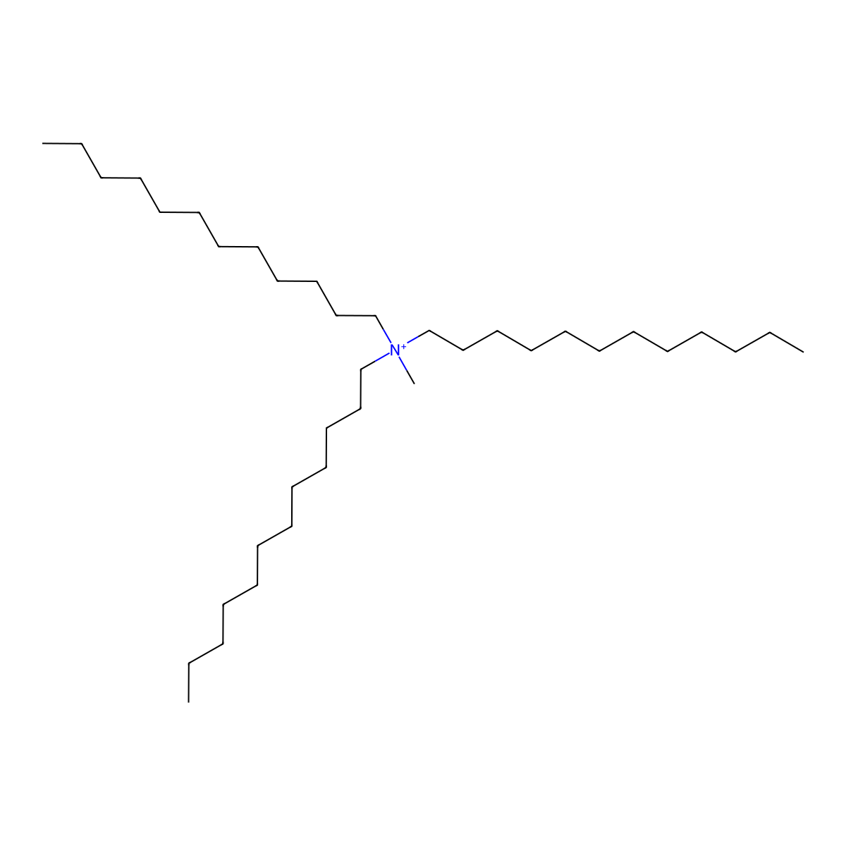 1-Dodecanaminium, N,N-didodecyl-N-methyl- molecular structure, CAS 45313-91-5