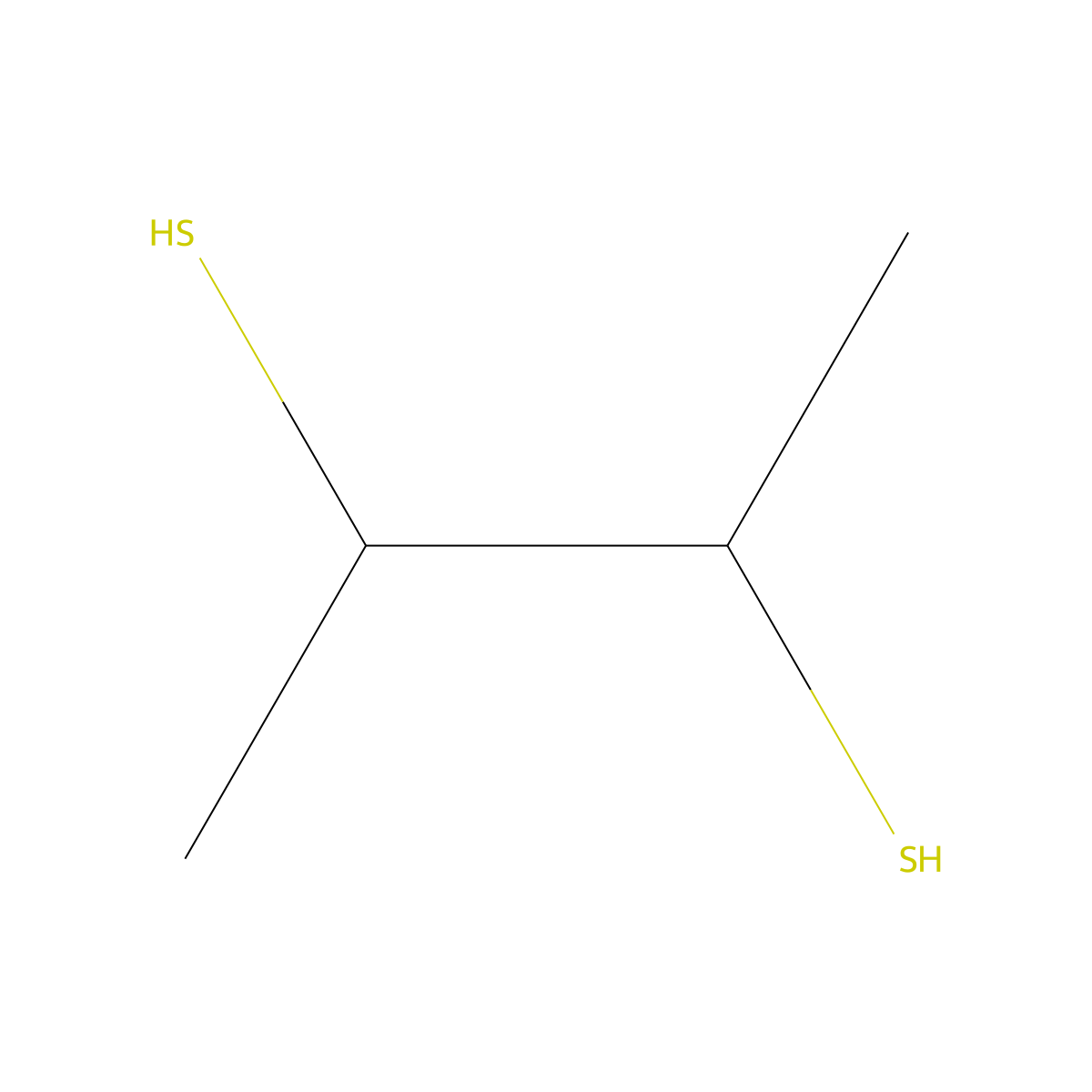 2,3-Butanedithiol molecular structure, CAS 4532-64-3