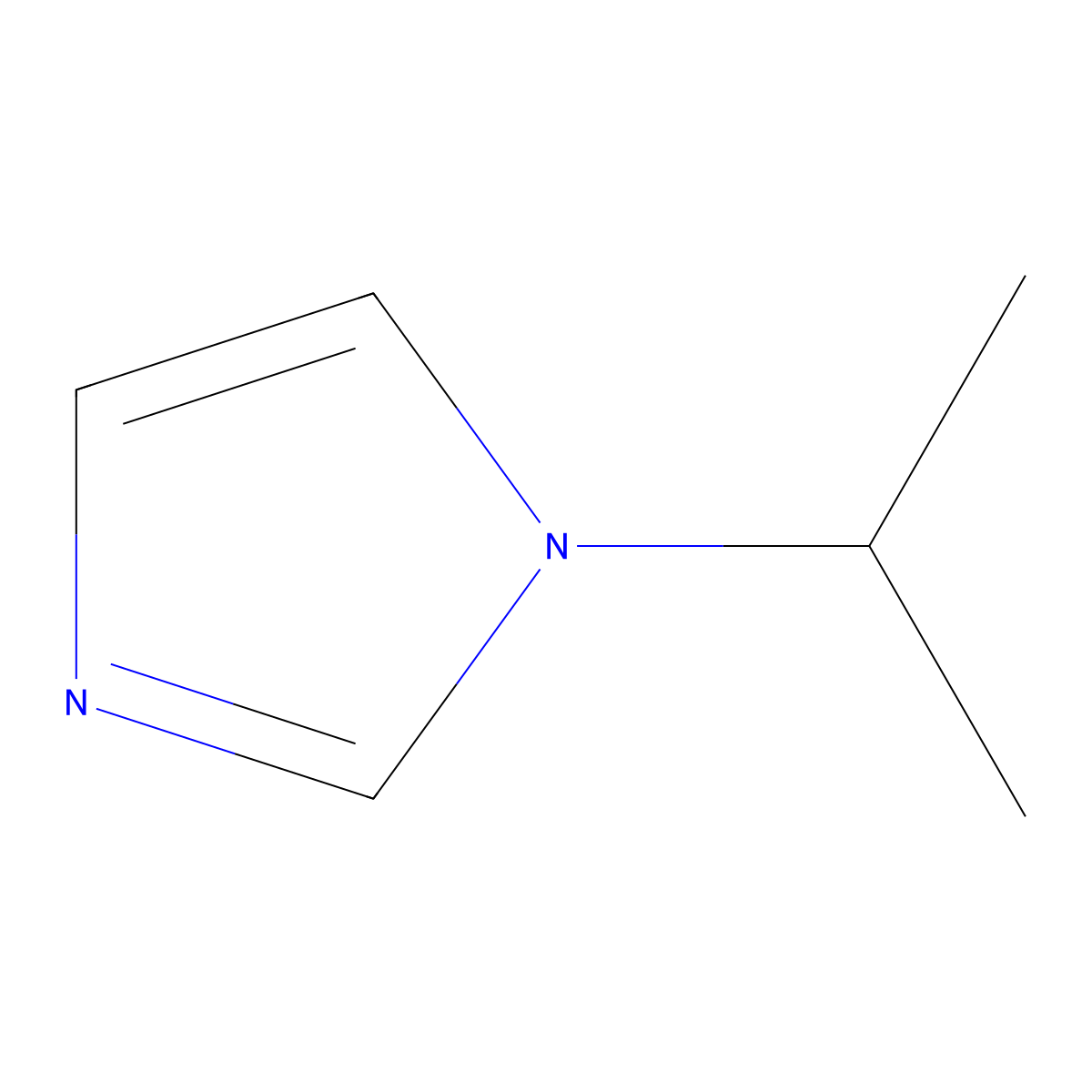 1H-Imidazole, 1-(1-methylethyl)- molecular structure, CAS 4532-96-1