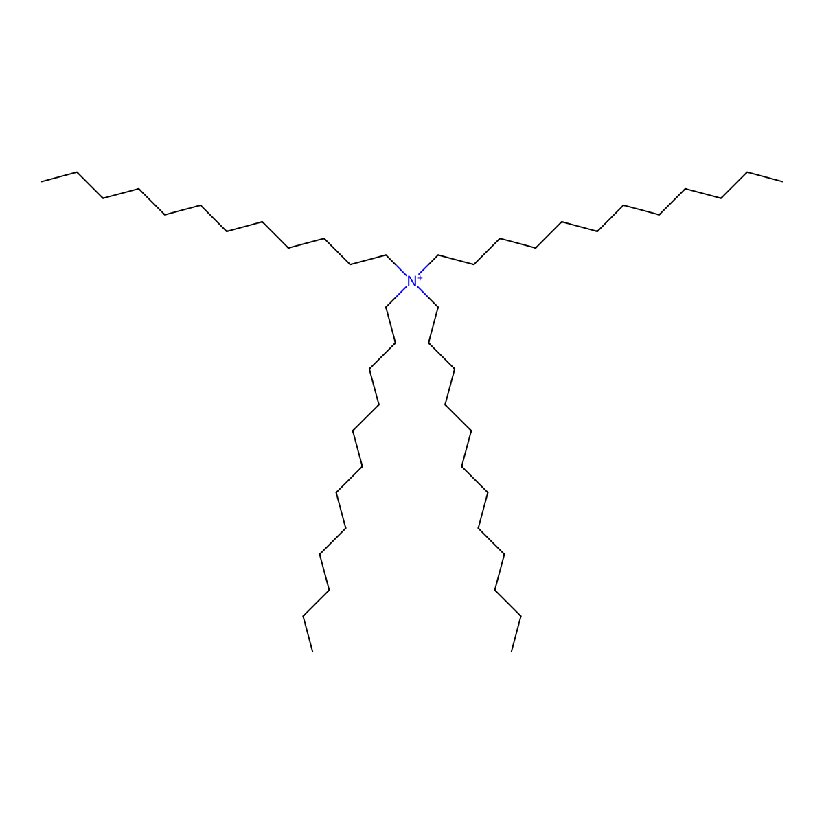 1-Dodecanaminium, N,N,N-tridodecyl- molecular structure, CAS 45321-39-9