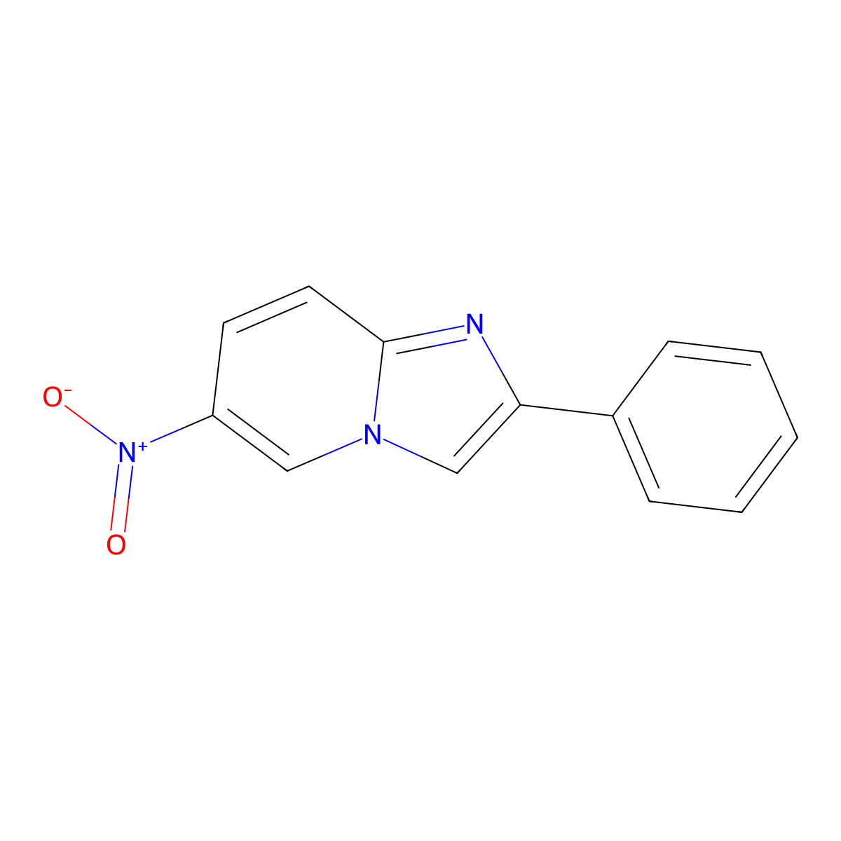 6-Nitro-2-phenylimidazo[1,2-a]pyridine molecular structure, CAS 4533-18-0