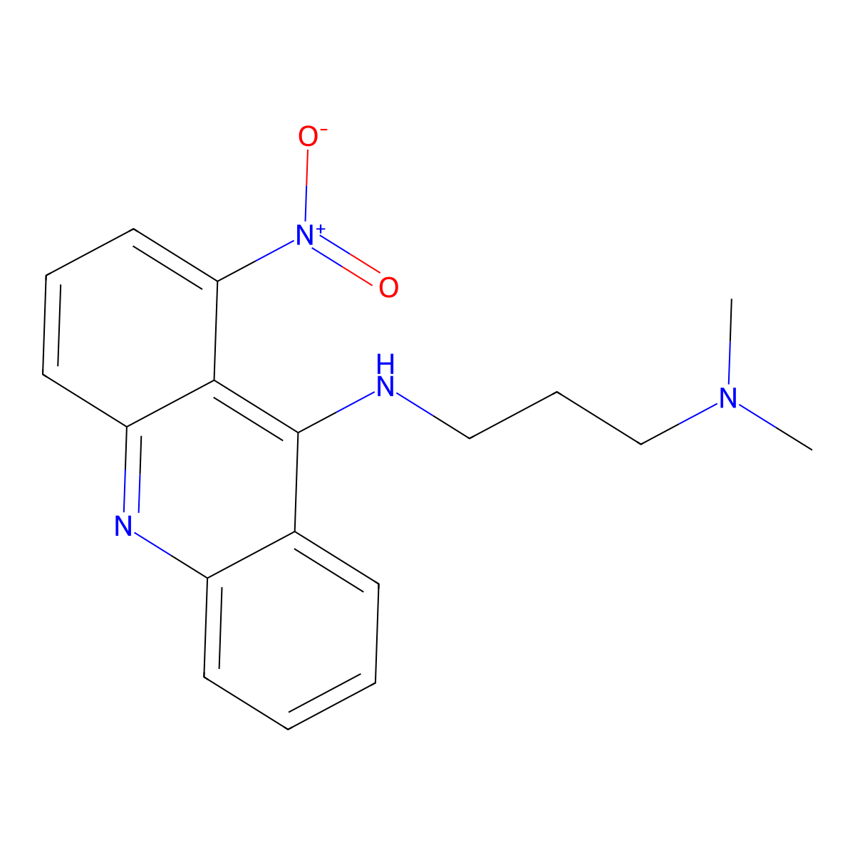 Nitracrine molecular structure, CAS 4533-39-5