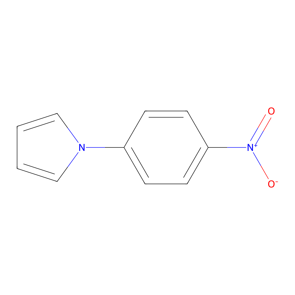 1-(4-(Hydroxy(oxido)amino)phenyl)-1H-pyrrole molecular structure, CAS 4533-42-0