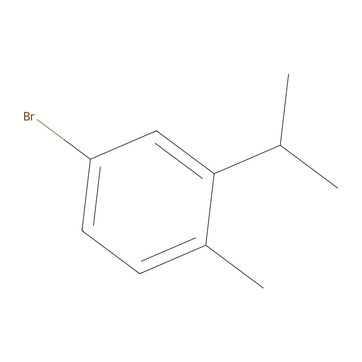 4-Bromo-2-isopropyl-1-methylbenzene molecular structure, CAS 4534-08-1