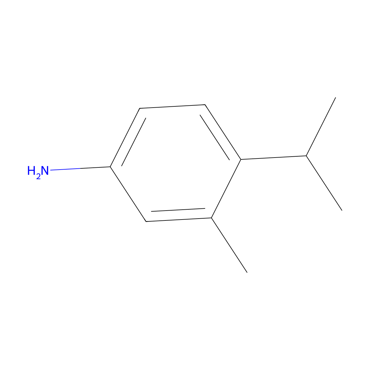 4-Isopropyl-3-methylaniline molecular structure, CAS 4534-10-5