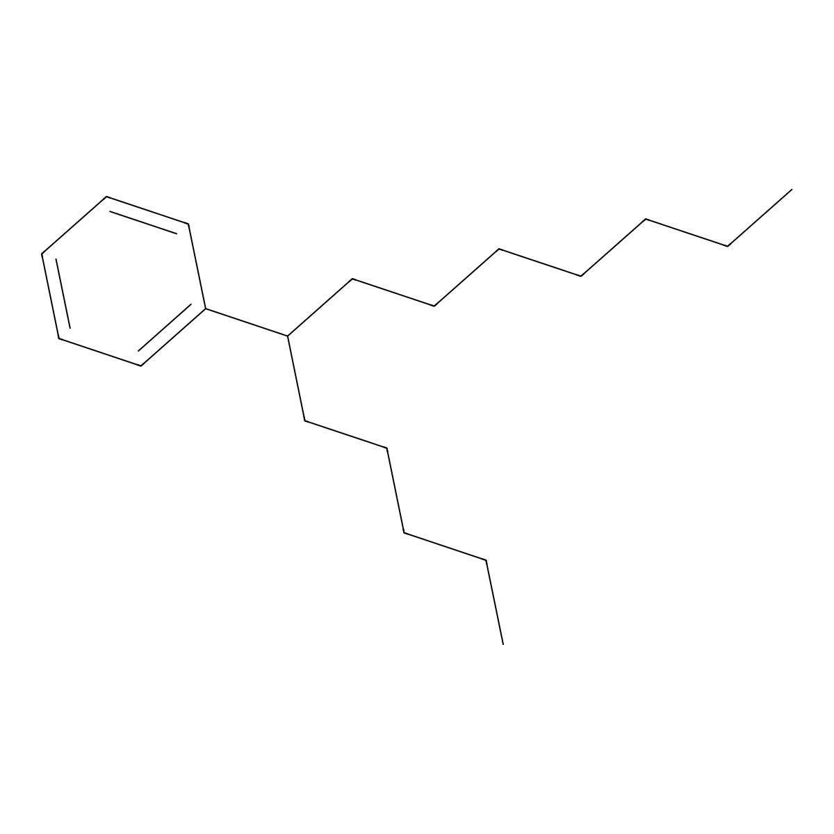 Benzene, (1-pentyloctyl)- molecular structure, CAS 4534-49-0