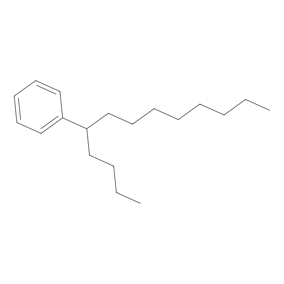 Benzene, (1-butylnonyl)- molecular structure, CAS 4534-50-3