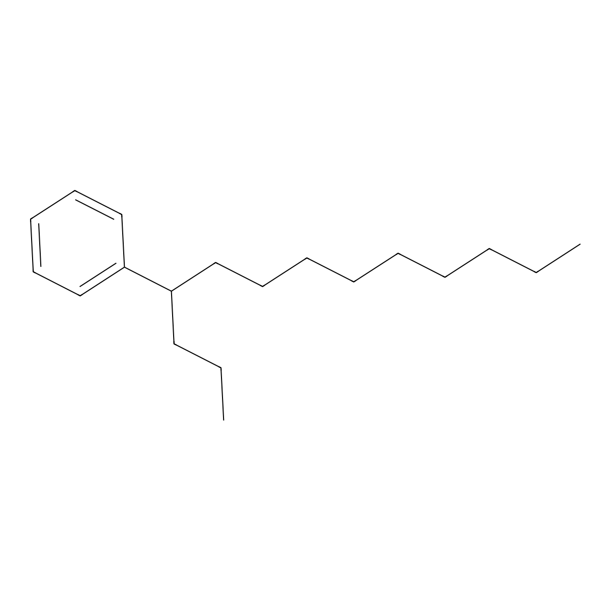 Benzene, (1-propyldecyl)- molecular structure, CAS 4534-51-4