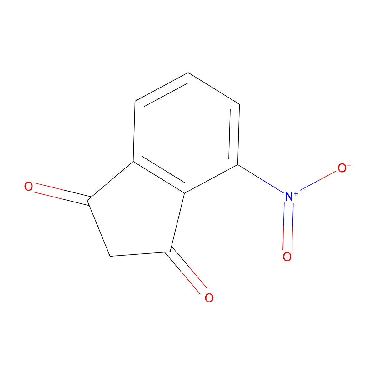 4-Nitro-1H-indene-1,3(2H)-dione molecular structure, CAS 4535-07-3