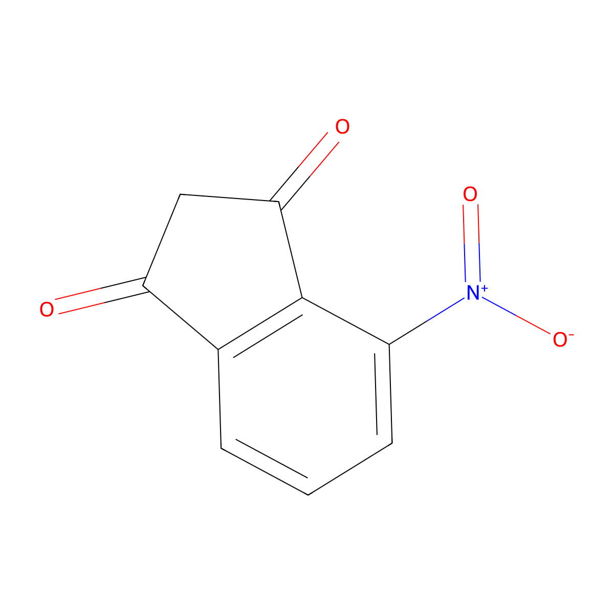 4-Nitro-1H-indene-1,3(2H)-dione molecular structure, CAS 4535-07-3