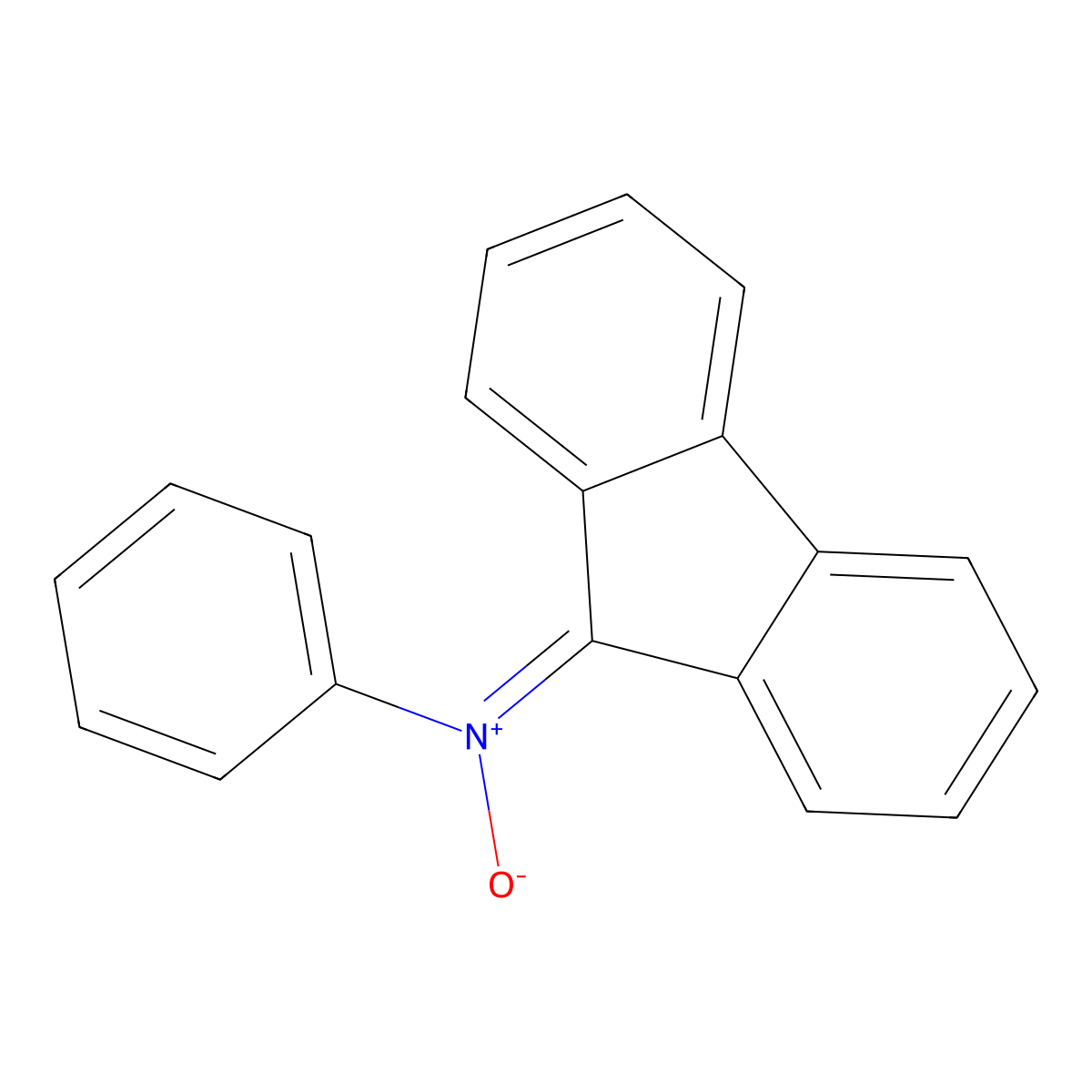 n-9h-Fluoren-9-ylidene-n-phenylamine oxide molecular structure, CAS 4535-09-5