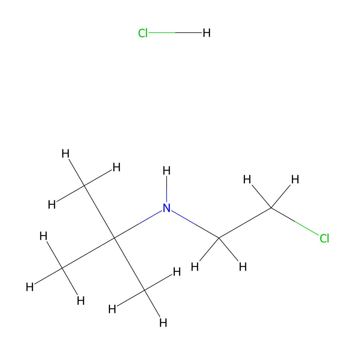 tert-Butyl(2-chloroethyl)amine hydrochloride molecular structure, CAS 4535-78-8