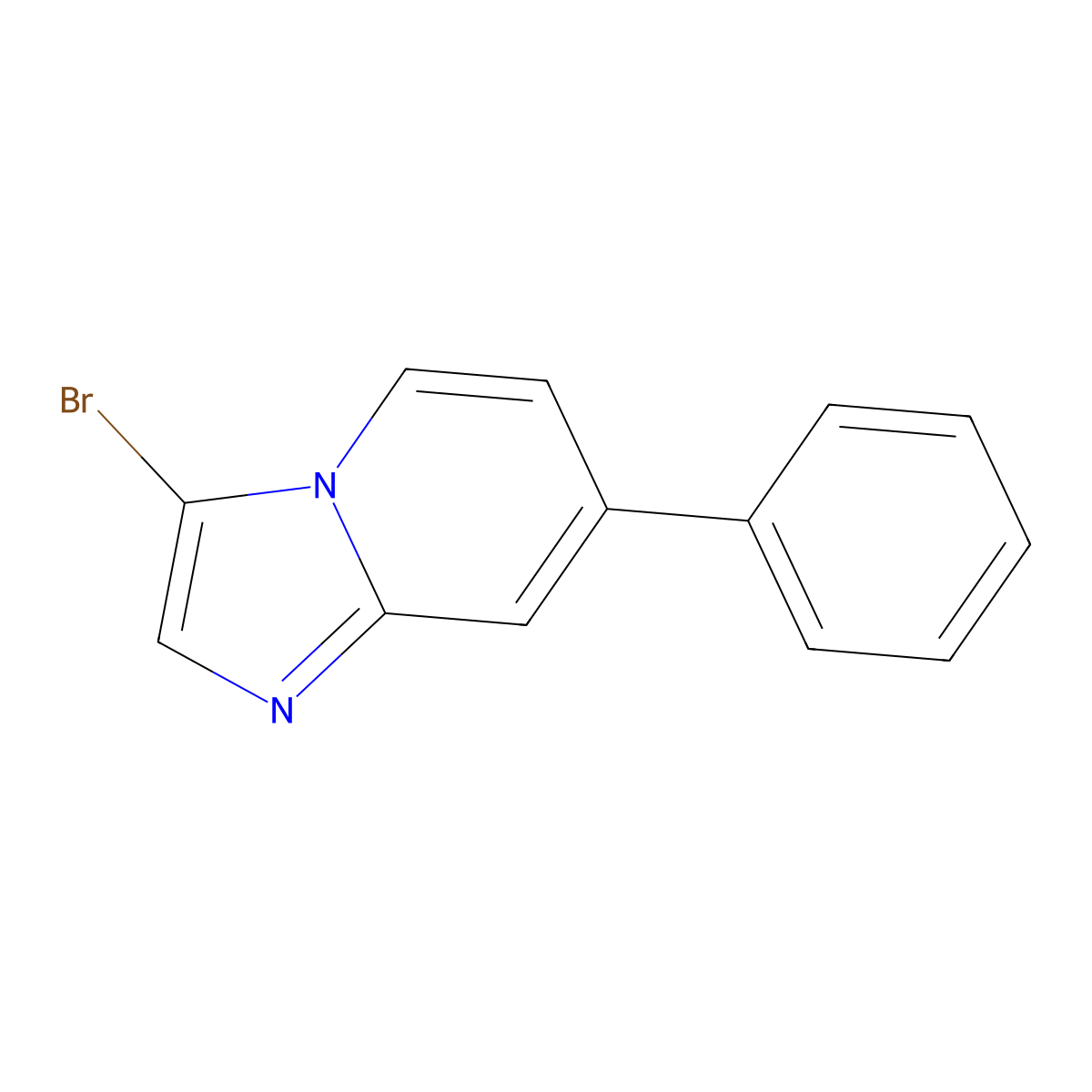 3-Bromo-7-phenylimidazo[1,2-a]pyridine molecular structure, CAS 453510-85-5
