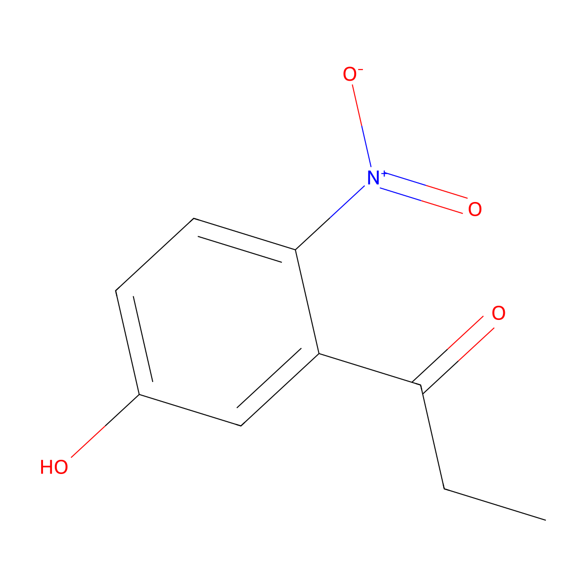 1-Propanone, 1-(5-hydroxy-2-nitrophenyl)- molecular structure, CAS 453518-19-9