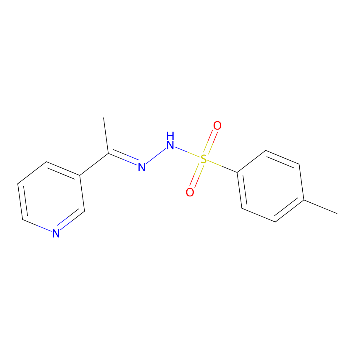 3-Acetylpyridine p-toluensulfonylhydrazone molecular structure, CAS 453523-36-9
