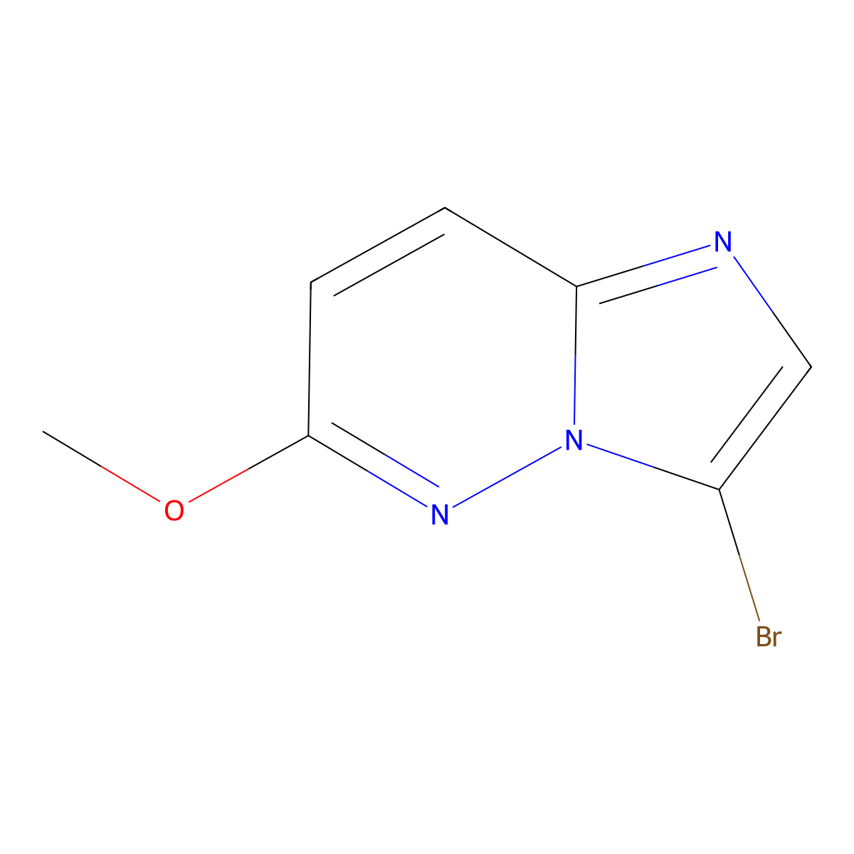 3-Bromo-6-methoxyimidazo[1,2-b]pyridazine molecular structure, CAS 453548-63-5