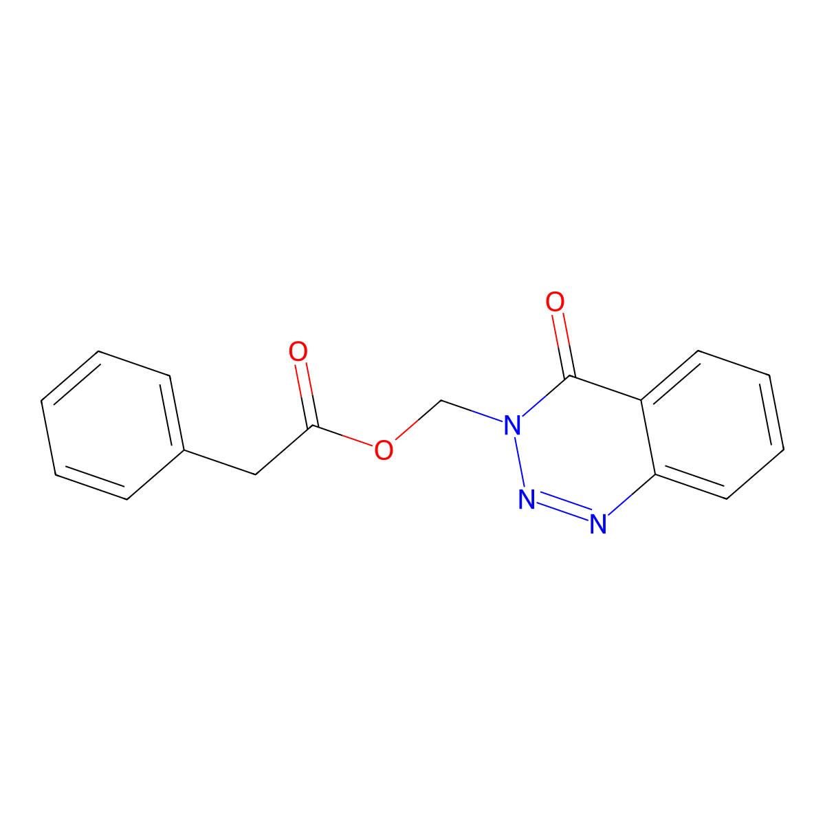 (4-Oxo-1,2,3-benzotriazin-3-yl)methyl 2-phenylacetate molecular structure, CAS 453552-48-2
