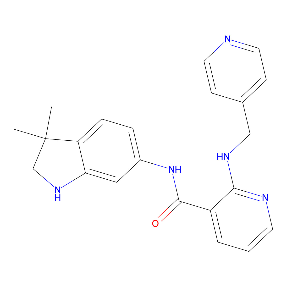 Motesanib molecular structure, CAS 453562-69-1