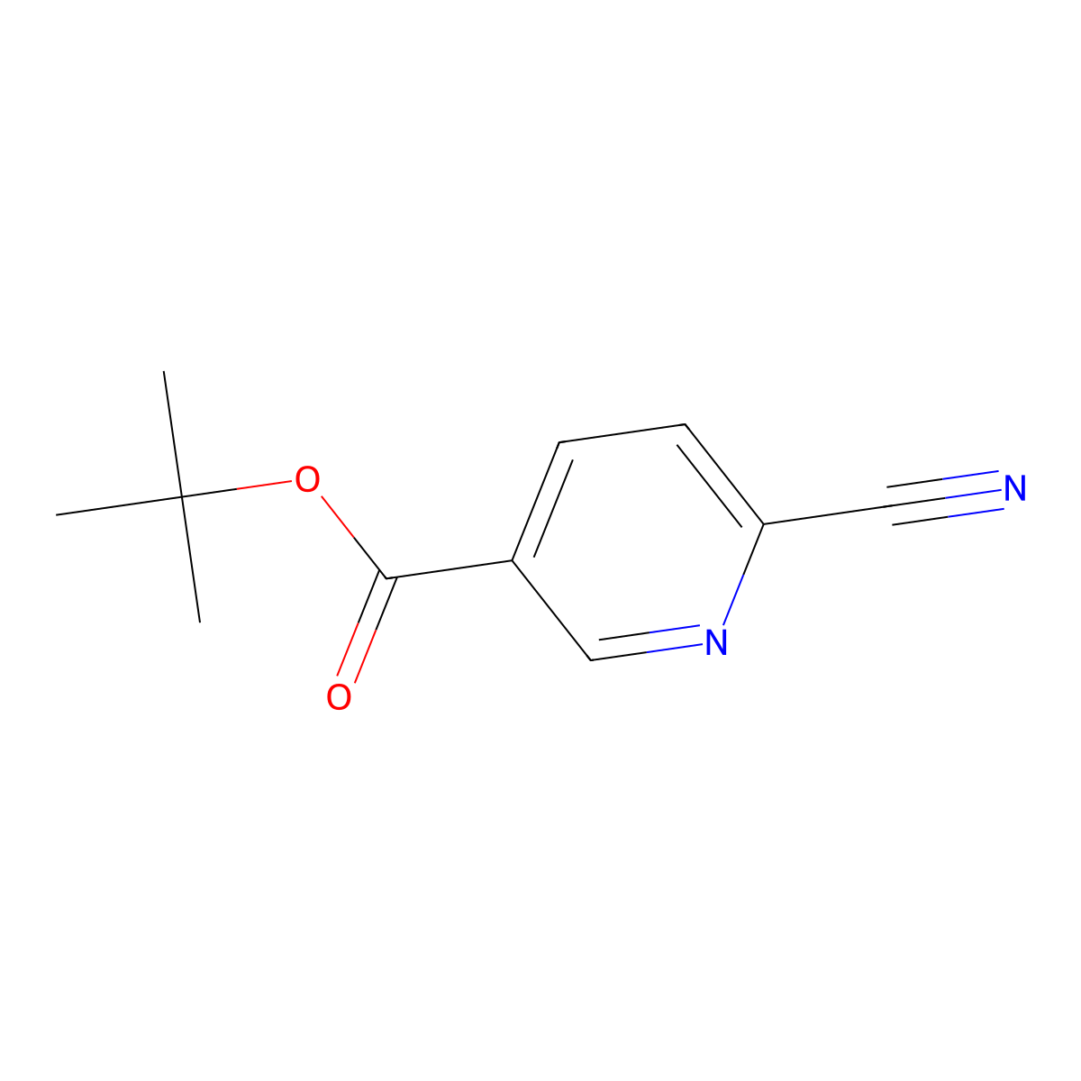 tert-Butyl 6-cyanonicotinate molecular structure, CAS 453565-50-9