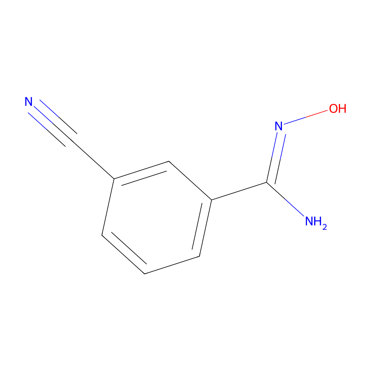 3-Cyano-N-hydroxybenzamidine molecular structure, CAS 453565-58-7