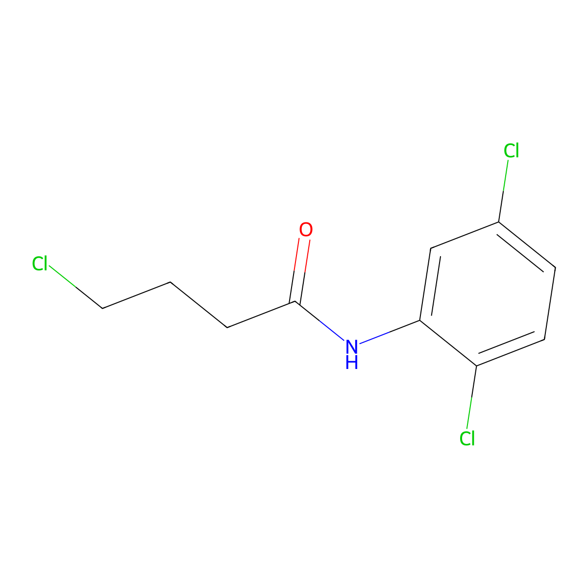 N-(2,5-dichlorophenyl)-4-chlorobutanamide molecular structure, CAS 453581-33-4