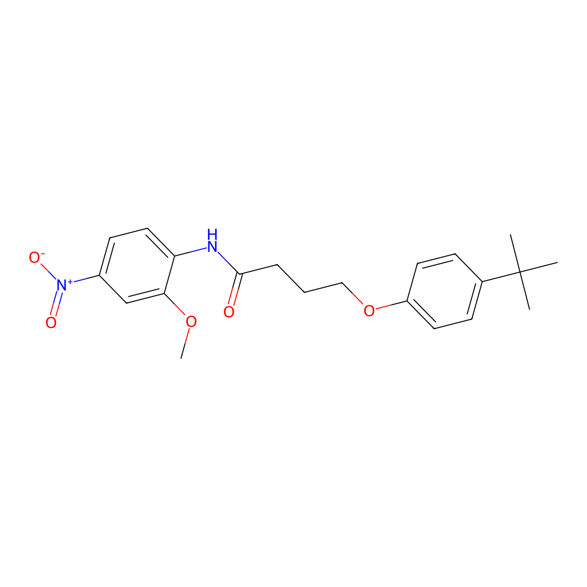 4-(4-tert-butylphenoxy)-N-(2-methoxy-4-nitrophenyl)butanamide molecular structure, CAS 453586-03-3