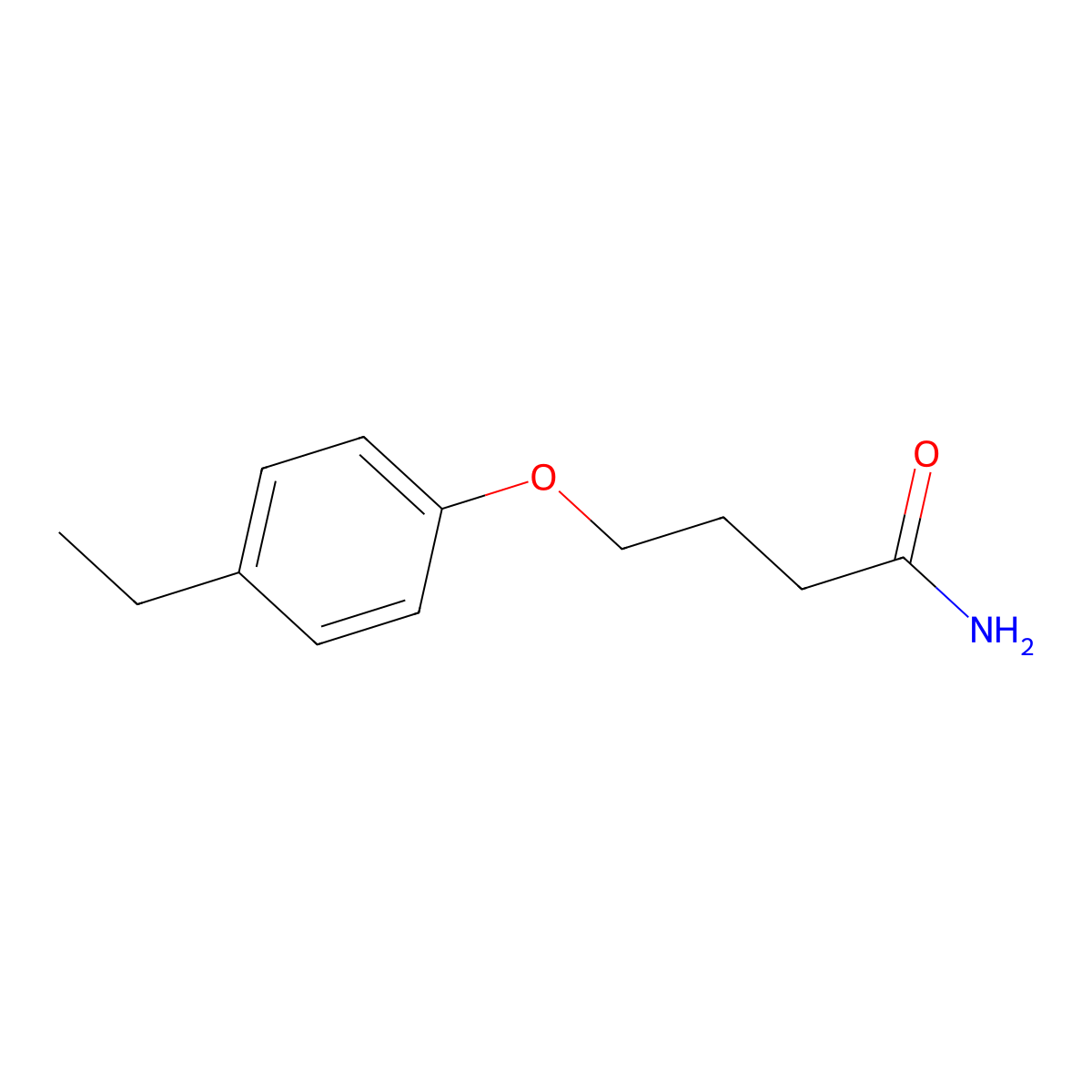4-(4-Ethylphenoxy)butanamide molecular structure, CAS 453588-60-8