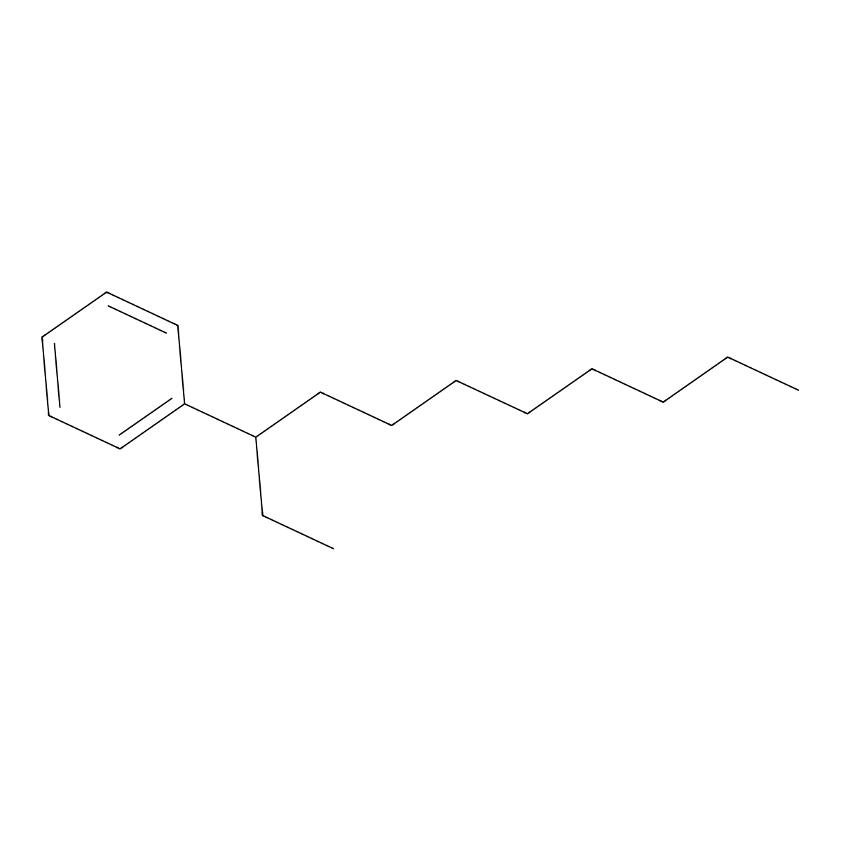 Benzene, (1-ethylnonyl)- molecular structure, CAS 4536-87-2