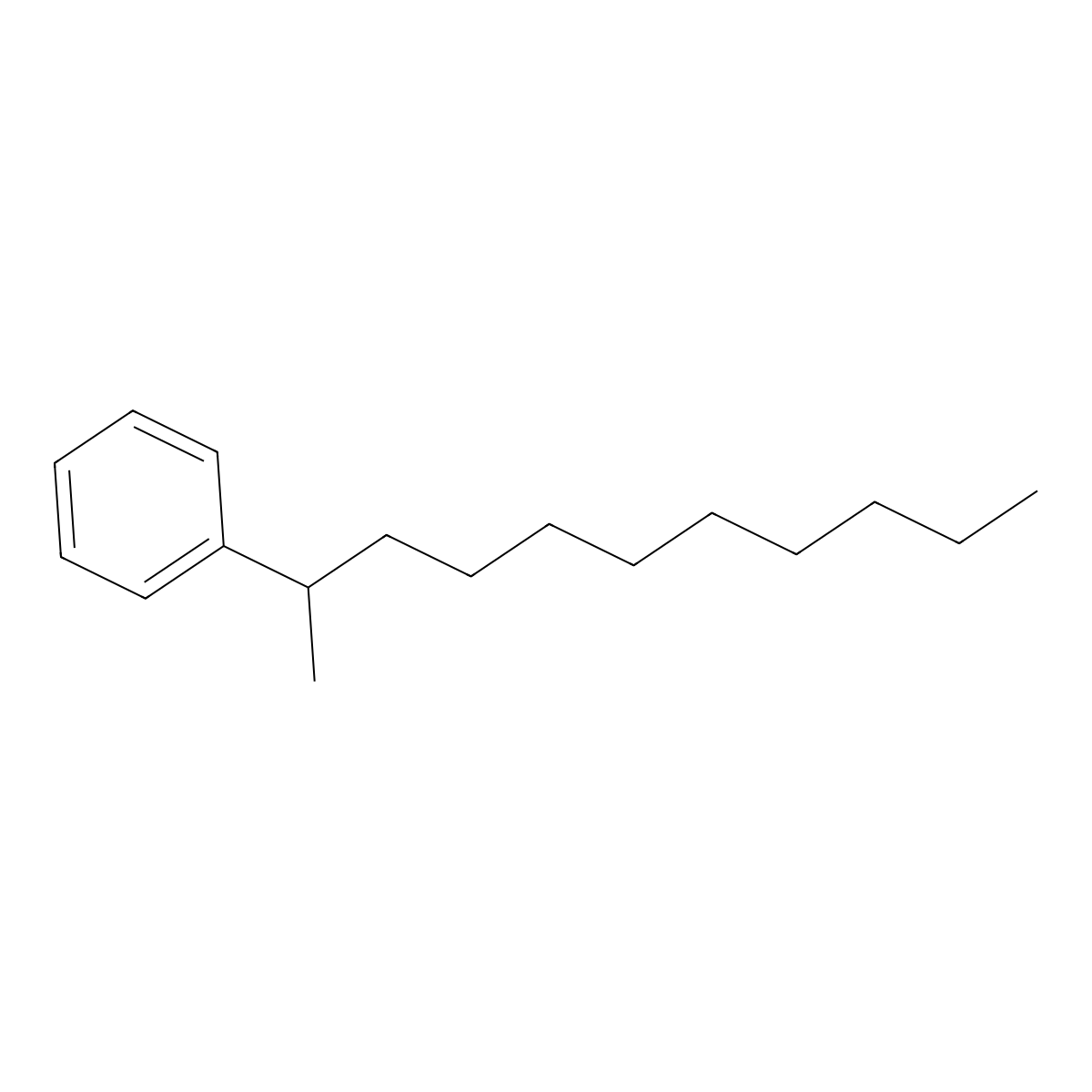 Benzene, (1-methyldecyl)- molecular structure, CAS 4536-88-3