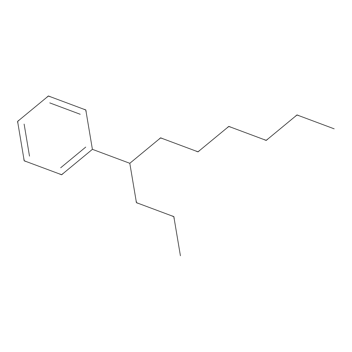 Benzene, (1-propylheptyl)- molecular structure, CAS 4537-12-6