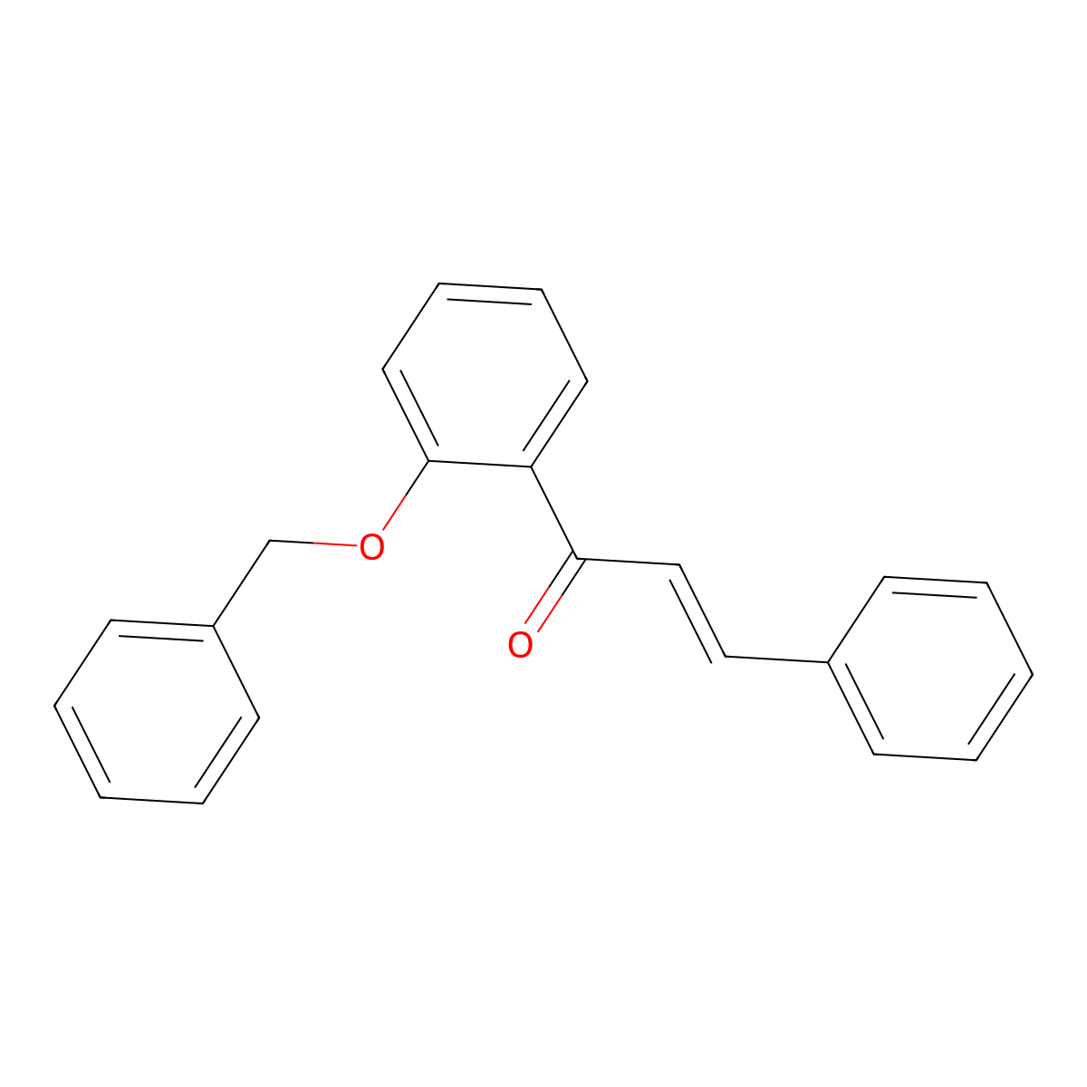 2-Propen-1-one, 3-phenyl-1-[2-(phenylmethoxy)phenyl]- molecular structure, CAS 4537-31-9