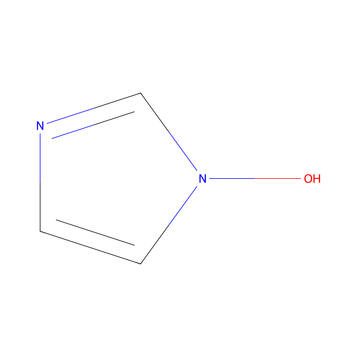 1-Hydroxyimidazole molecular structure, CAS 45376-79-2