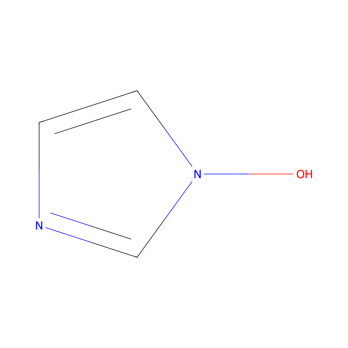 1-Hydroxyimidazole molecular structure, CAS 45376-79-2