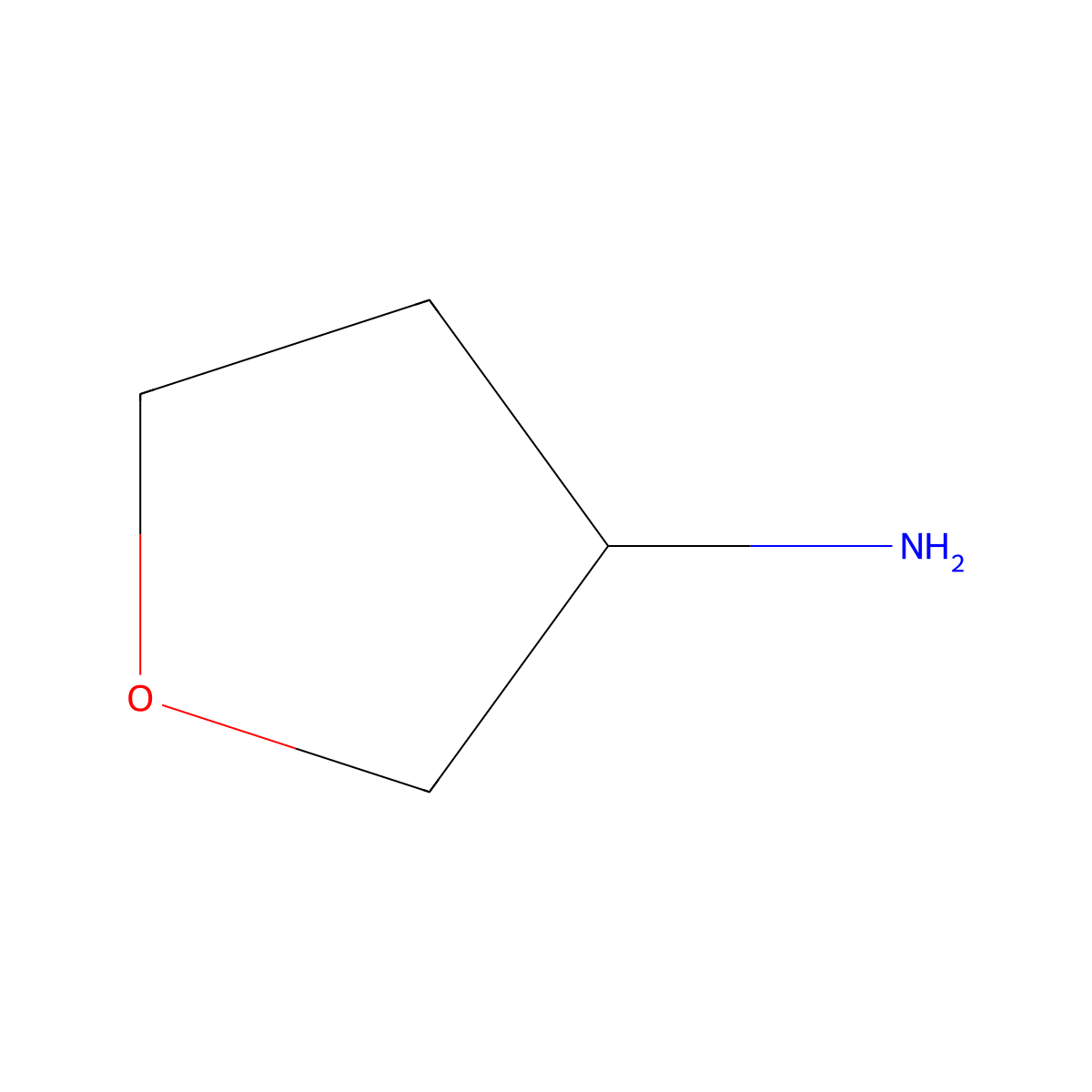 Oxolan-3-amine molecular structure, CAS 45379-55-3
