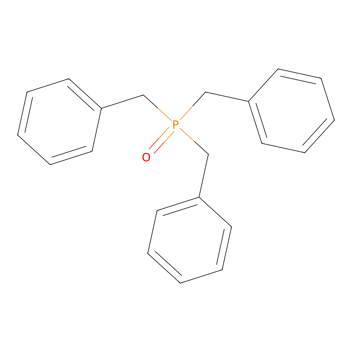 Phosphine oxide, tribenzyl- molecular structure, CAS 4538-55-0