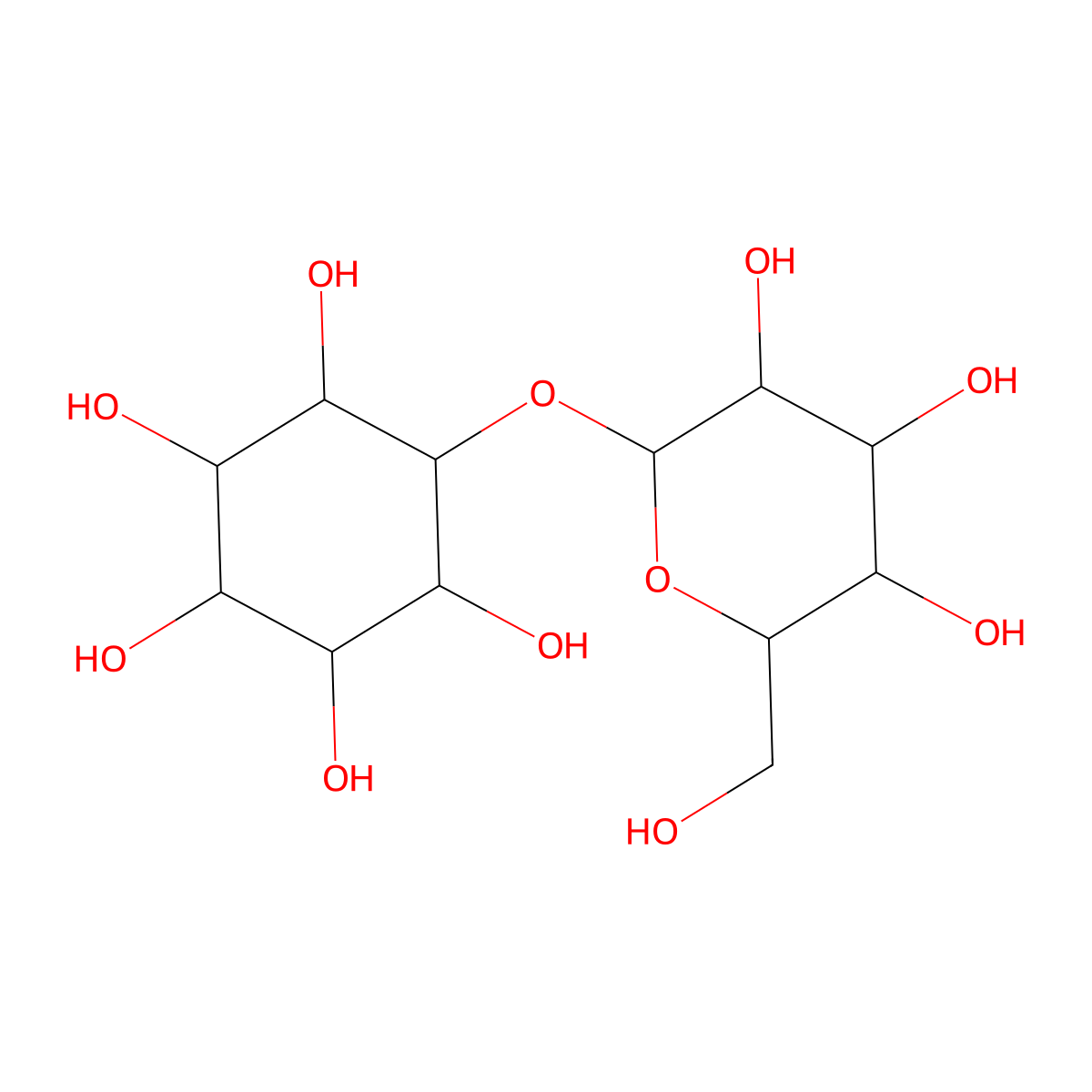 6-[3,4,5-Trihydroxy-6-(hydroxymethyl)oxan-2-yl]oxycyclohexane-1,2,3,4,5-pentol molecular structure, CAS 4539-73-5