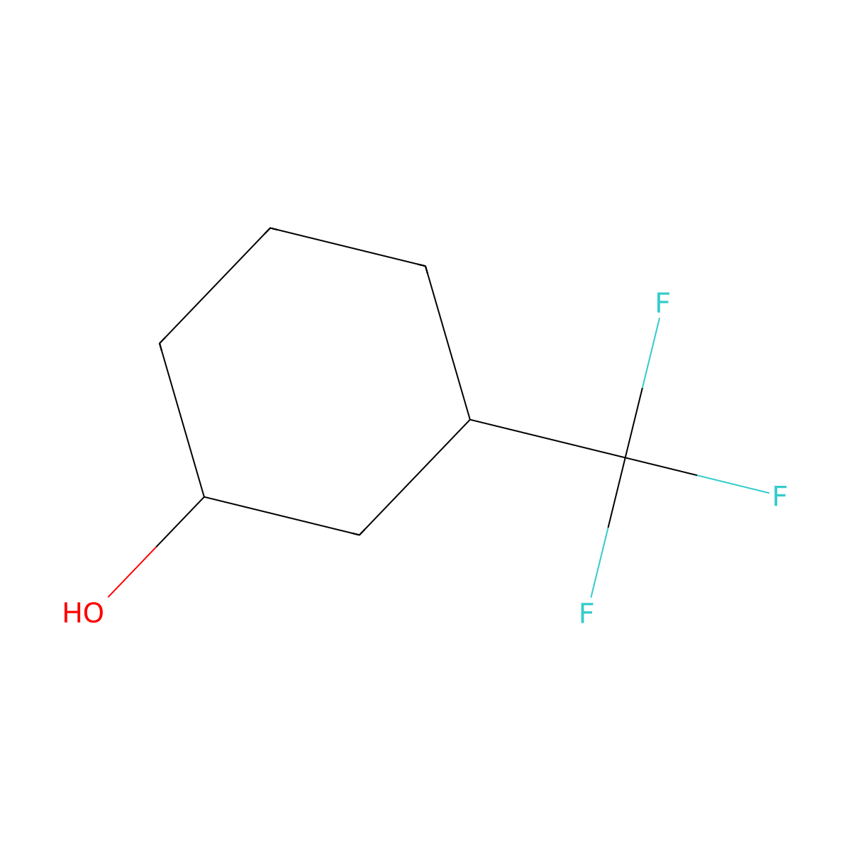 3-(Trifluoromethyl)cyclohexan-1-ol molecular structure, CAS 454-63-7