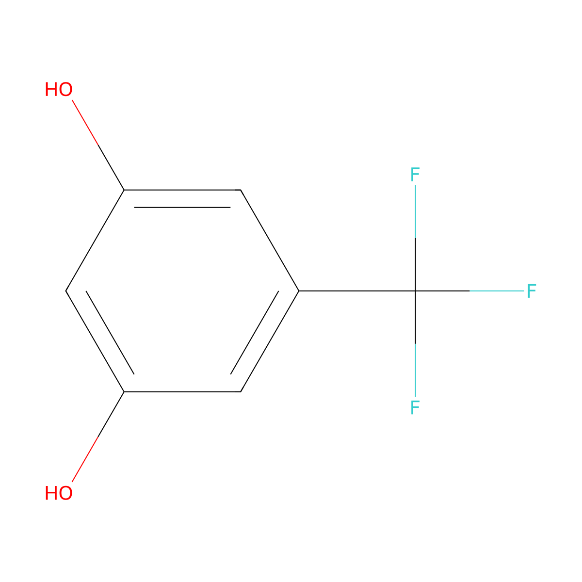 5-(Trifluoromethyl)benzene-1,3-diol molecular structure, CAS 454-68-2