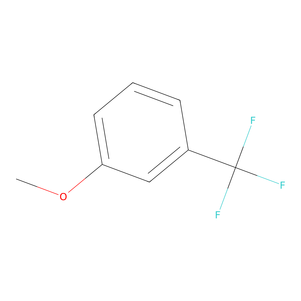 3-(Trifluoromethyl)anisole molecular structure, CAS 454-90-0
